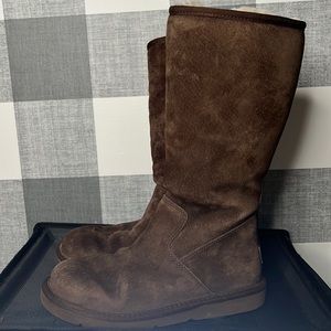 Ugg Suede Tall Fur Boots